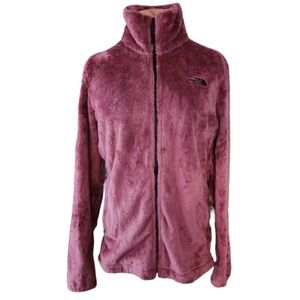 The North Face Women’s Osito Fuzzy Fleece‎ Jacket Pink Plush Soft Zip-Up Medium